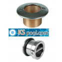 Boquilla aspiración piscina para barredera en bronce / acero inox.