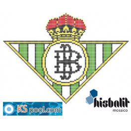 Gresite dibujo escudo futbol real betis piscina