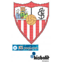 Gresite dibujo escudo futbol sevilla c f piscina