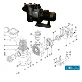 Repuestos / recambios bomba KAN Kripsol HCP4000 Hayward piscina