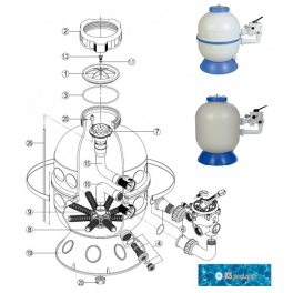Repuestos / recambios filtro GRANADA / SEVILLA  Kripsol piscinas