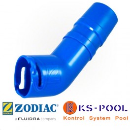 Codo conector 45º Twist Lock para limpiafondos Zodiac W73011P.