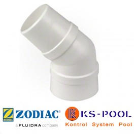 Codo conector 45º Skimmer para limpia fondos Zodiac W70244.