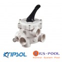 Valvula selectora Kripsol / Hayward filtro lateral 6 vias