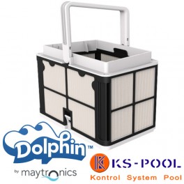 Cesto y paneles filtración ultra fino para limpia fondos Dolphin