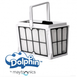 Cesto y paneles filtración ultra fino para limpia fondos Dolphin