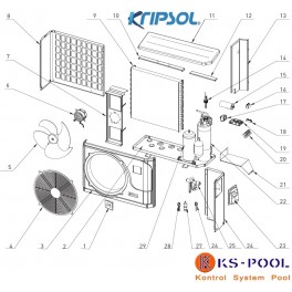 Repuestos bomba de calor KRIPSOL RC600