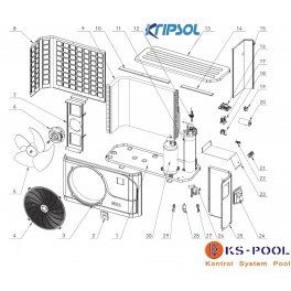 Repuestos bomba de calor KOMFORT RC1200 KRIPSOL