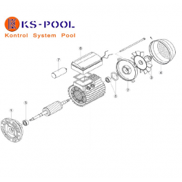 Repuestos / recambios bomba Kapri KAP / HCP 3800 Kripsol Hayward piscina