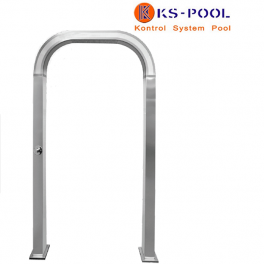 Arco / Puente ducha curvo acero inoxidable AISI 316L para piscinas