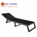 Tumbona plegable con ruedas para piscinas, jardin