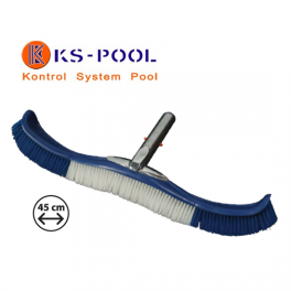 Cepillo curvo largo clip flexible reforzado piscinas