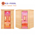 Sauna infrarrojos en madera picea modelo Purewave
