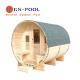 Sauna Sauna de exterior modelo Luna, para jardín, madera de abeto canadiense