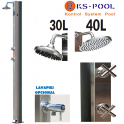 Ducha solar de 30 o 40 litros para piscinas serie Inoxidable