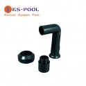 Codo conexión completo para válvula selectora de piscina 1 1/2" Qp / Coral