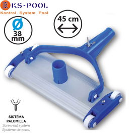 Carro Limpiafondos aluminio para limpieza de piscinas