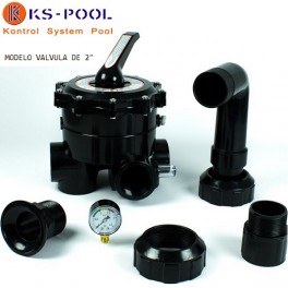 Valvula selectora Coral / Qp para filtro de piscina