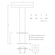 Taburete sumergible en acero inoxidable AISI316