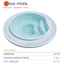 Spa rebosadero Odisea 20, marca Astralpool