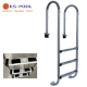 Escalera serie muro acero inox. aisi 316 para piscinas