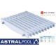Placa rejilla rebosadero transversal para piscinas Astralpool