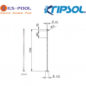 Pie para soporte de aro salvavidas para piscina publica Hayward