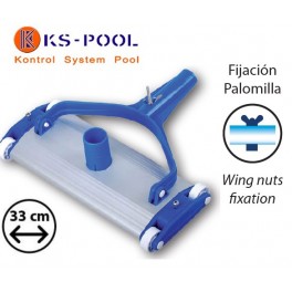 Carro Limpiafondos de aluminio para limpieza de piscinas