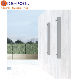 Ducha de pared acero inoxidable AISI 316L de calidad marina para piscinas