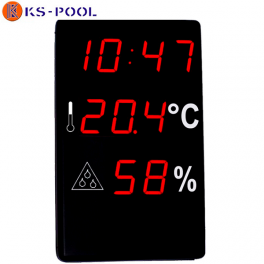Reloj higrómetro para piscina de competicion