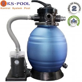 Conjunto de filtración QP para piscinas portátiles compacto