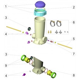 Recambios dosificador de cloro pastillas Astralpool
