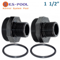 Repuesto Kit racord enlace negro filtro piscina Kripsol