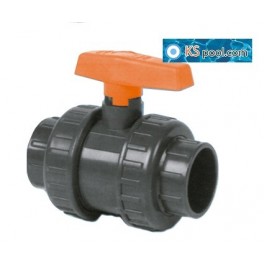 Valvula llave bola AK PVC piscinas Kripsol Akros VEP
