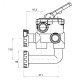 Valvula selectora lateral de 1½" 00599 / 09758 Classis astralpool