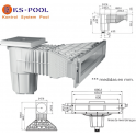 Skimmer boca estrecha y alargada para piscinas de liner con insertos