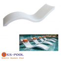 Tumbona diseño de resina para piscinas, spas, jacuzzi