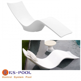Tumbona diseño de resina de alta calidad para piscinas, spas