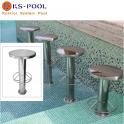 Taburete sumergible en acero inoxidable AISI316